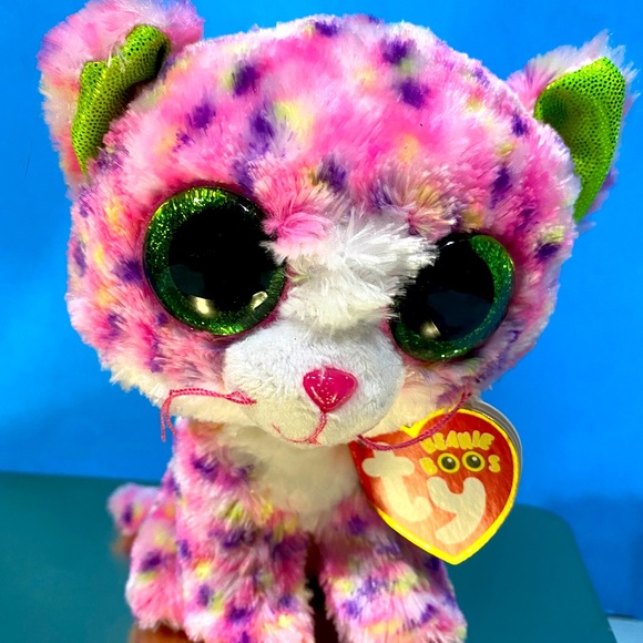TY BEANIE BOOS NWT RETIRED SOPHIE LEOPARD CAT w/ATTACHED TAGS BIRTHDAY JAN 13 - Picture 2 of 10